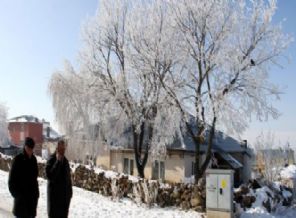 Ardahan sıfırın altında 19 dereceyi gördü