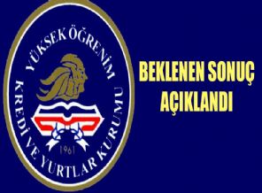 KYK burs/kredi sonuçları açıklandı