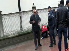 Dolmabahçe'de polis noktasına saldırı girişimi