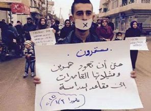 Suriye Halkı PKK/PYD'nin kız kaçırmalarını protesto ediyor