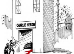 Karikatürist Carlos Latuff Paris'teki saldırıyı çizdi