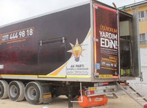 'Üşüyorum, Yardım Edin' tırları Şanlıurfa'da