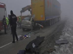 Sis sonrası zincirleme kaza: 1 ölü