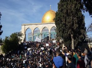 Hizb-ut Tahrir'den Filistin'de Peygamberimiz için 40 bin kişilik gösteri(Video)