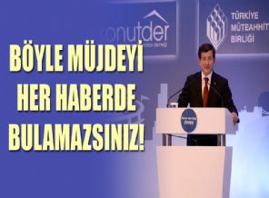 Davutoğlu ev almak isteyenlere müjdeyi verdi