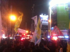 İstanbul'un iki yakasında Kobani coşkusu