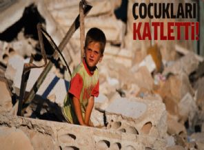 Esed güçleri çocukları katletti