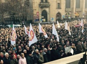 Gürcistan'da 'Saakaşvili dönemi' protestosu