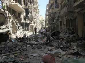 Suriye'de varil bombası atıldı!