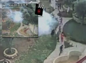İsrail Filistin'de çocuk parkına bibergazı attı