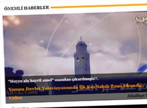 İran: Yemen televizyonunda ilk kez sahih ezan okundu