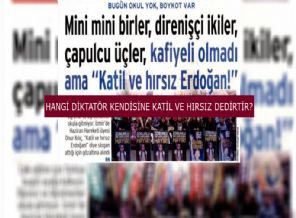 'Diktatör Erdoğan' bu manşete izin verdi!