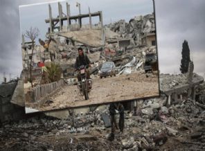 Kobani'deki büyük yıkım uyduya böyle yansıdı!