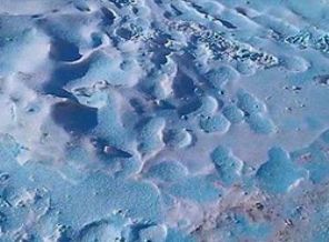 'Mavi kar' görenleri şaşırttı