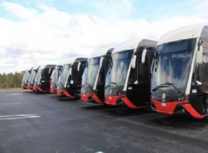 Trambüsler yola çıkmak için hazır