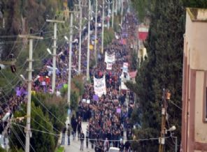 Mersin'de 15 bin kişi Özgecan için yürüdü