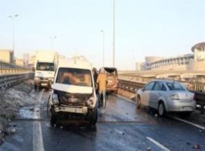 TEM’de 11 araç birbirine girdi