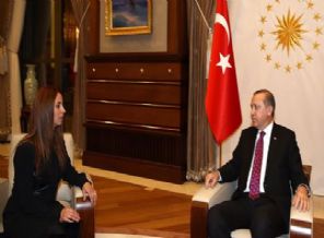 Erdoğan, Niran Ünsal'ı ağırladı