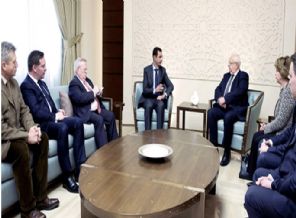 Esed'i ziyaret eden Fransız vekillere büyük tepki!