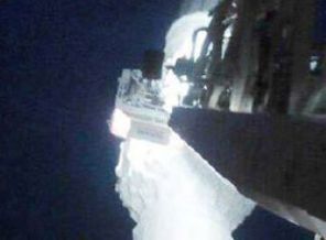 Minarede öldü, cesedi itfaye ile indirildi