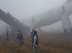 THY uçağı pistten çıktı: 1 yaralı