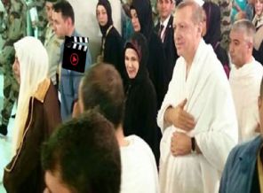 Erdoğan sa'y yaparken görüntülendi