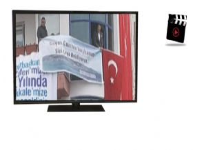Erdoğan'a sürpriz! Böyle pankart görülmedi!(Video)