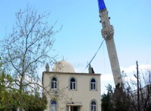 Hortum minareyi bu hale getirdi