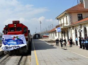 'Barış Treni' Kırıkkale Garı'nda