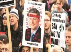 İslamofobik terör yasası 100 kentte protesto edildi