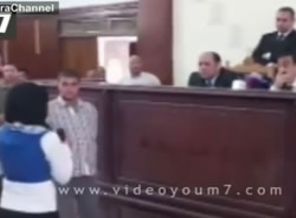 Mısırlı kız, hakime seslendi: Beni idam edin (Video)