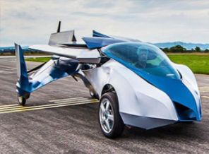 Uçan araba 2017'de gökyüzünde