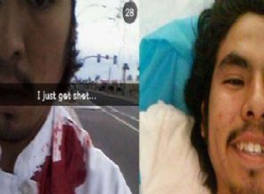 Vurulduktan sonra özçekim yaptı