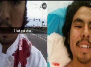 Vurulduktan sonra böyle selfie çekti