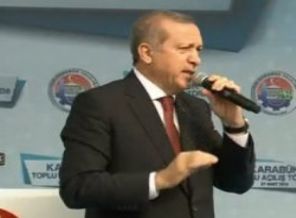 Erdoğan'a Karabük'te ilginç slogan