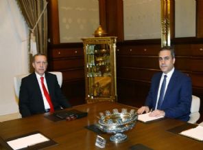 Erdoğan, Fidan'ı kabul etti