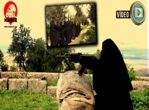 Suriyeli kadın muhaliflerin eğitim kampı böyle görüntülendi (Video)