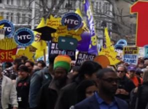 ABD'li yüzbinlerce işçi sokata