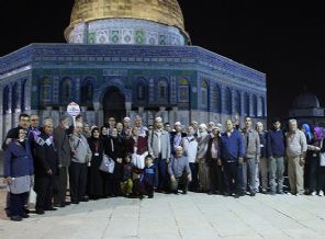 İlk umre kafilesi Kudüs'te