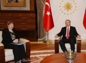 Erdoğan BM heyetini kabul etti