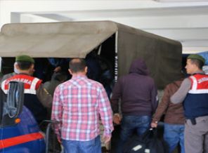 Kargo aracından 46 Suriyeli çıktı