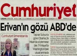 Cumhuriyet gazetesinden 'soykırım' provokasyonu