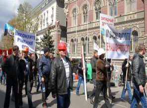 Maden işçileri eylemde