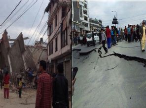 Nepal'de 7.7 büyüklüğünde deprem