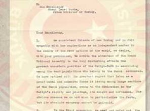 İstiklal Mahkemesi zabıtlarındaki 'hilafet' mektubu