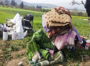 Suriyeliler 'tarlalara' sığınıyor